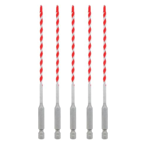 Diablo Fast Concrete Drill Bits, Carbide-Tipped, Grip Point Tip, Dust Flute - 5/32" x 6" x 3", Hex Shank, Ideal for Masonry & Stone, 5-Pack - DMARG1020-P5