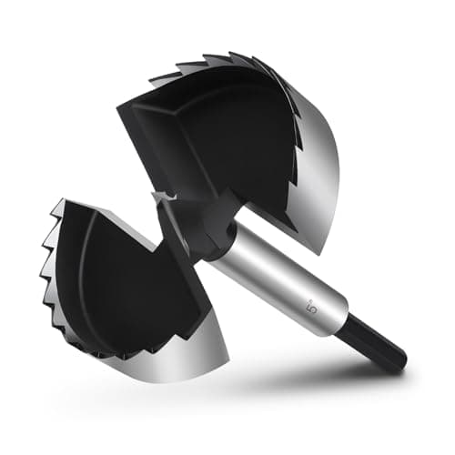 NIBBLAX 5" Forstner Bit for Wood, 5 Inch (Dia.) Wood Drill Bit Forstner Bits for Woodworking, Hex Shank