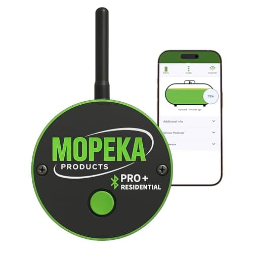 Mopeka PRO+ Long Range Ultrasonic Wireless Propane Tank Monitor For Residential & Commercial Tanks - 1000 ft Range, Bluetooth & Magnetic Attachment - Digital Level Indicator For Tanks UpTo 2000 Gallon