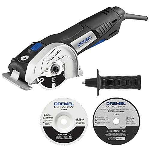Dremel US40 Ultra-Saw Corded Compact Saw Tool Kit with 3 Cutting Wheels and Auxiliary Handle