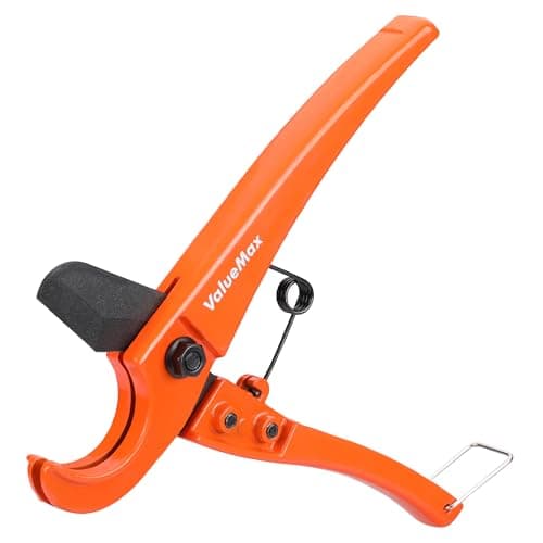 ValueMax PEX Cutter with Sharp Blade, Hose Cutter with 1/8"-1" Cutting Capacity, Tubing Cutter for PEX, PPR, PE, PP and Rubber Hoses, Suitable for Home and Plumbing Repairs