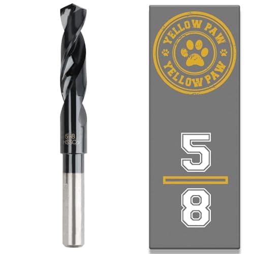 5/8 Inch Drill Bit for Metal - Industrial Grade M35 Cobalt Titanium Aluminum Nitrite - 5/8" Diameter & Total Length of 6" with Working Length of 3" Easily Drill Into Metal, Steel, & Aluminum