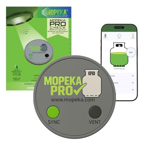 Mopeka Pro Check Sensor - Wireless Propane Tank Magnetic Sensor Level Indicator - Propane Gas Tank Pressure Gauge Electronic for BBQ Grill - Remote Ready Propane, Butane and Fuel Level Gauge with App