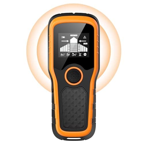 Stud Finder Wall Scanner 5-in-1 - Detector for Wood, Metal, Joists, Pipes, and AC Wires, Upgraded New version Intelligent Chip, High-Definition LCD Display Screen & Audible Alarm