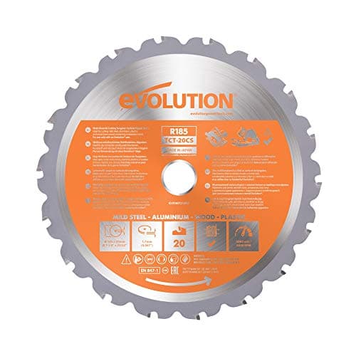 Evolution Power Tools RAGEBLADE 7-1/4-Inch Multipurpose Cutting Blade for Steel, Aluminum, Wood and Plastics