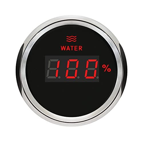 ELING 52mm Digital Water Liquid Level Gauge 240-33ohm for Auto Motorboat Van with Red Backlight 12V 24V