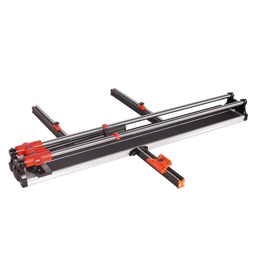 ROJOO 48" Double Guide Rails Manual Tile Cutting Machine Wide Aluminum Bottom Plate Ceramic Porcelain Floor Tile Cutter Heavy Duty 1200mm/120cm R2818T120