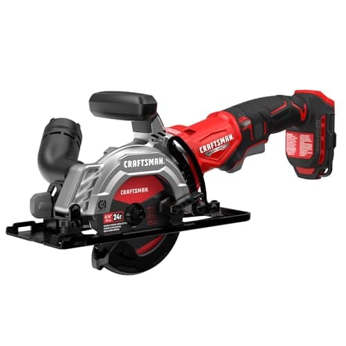 CRAFTSMAN V20 4-1/2 Inch Cordless Circular Saw, Bare Tool Only (CMCS405B)