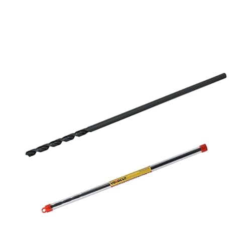 3/8 Inch x 12 Inch Drill Bit – Long Drill Bit, Industrial Black Oxide Coating – Cobalt Aircraft Extension Drill Bits for Steel, Hard Metal, Cast Iron, Wood, Plastic