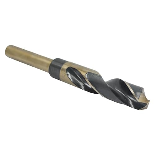Drill America 3/4" Reduced Shank High Speed Steel Black & Gold Contractor Drill Bit with 3-Flat 1/2" Shank, KFD3F Series