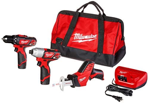 Milwaukee Electric - M12 Cordless Lithium-ION 3-Tool Combo KIT